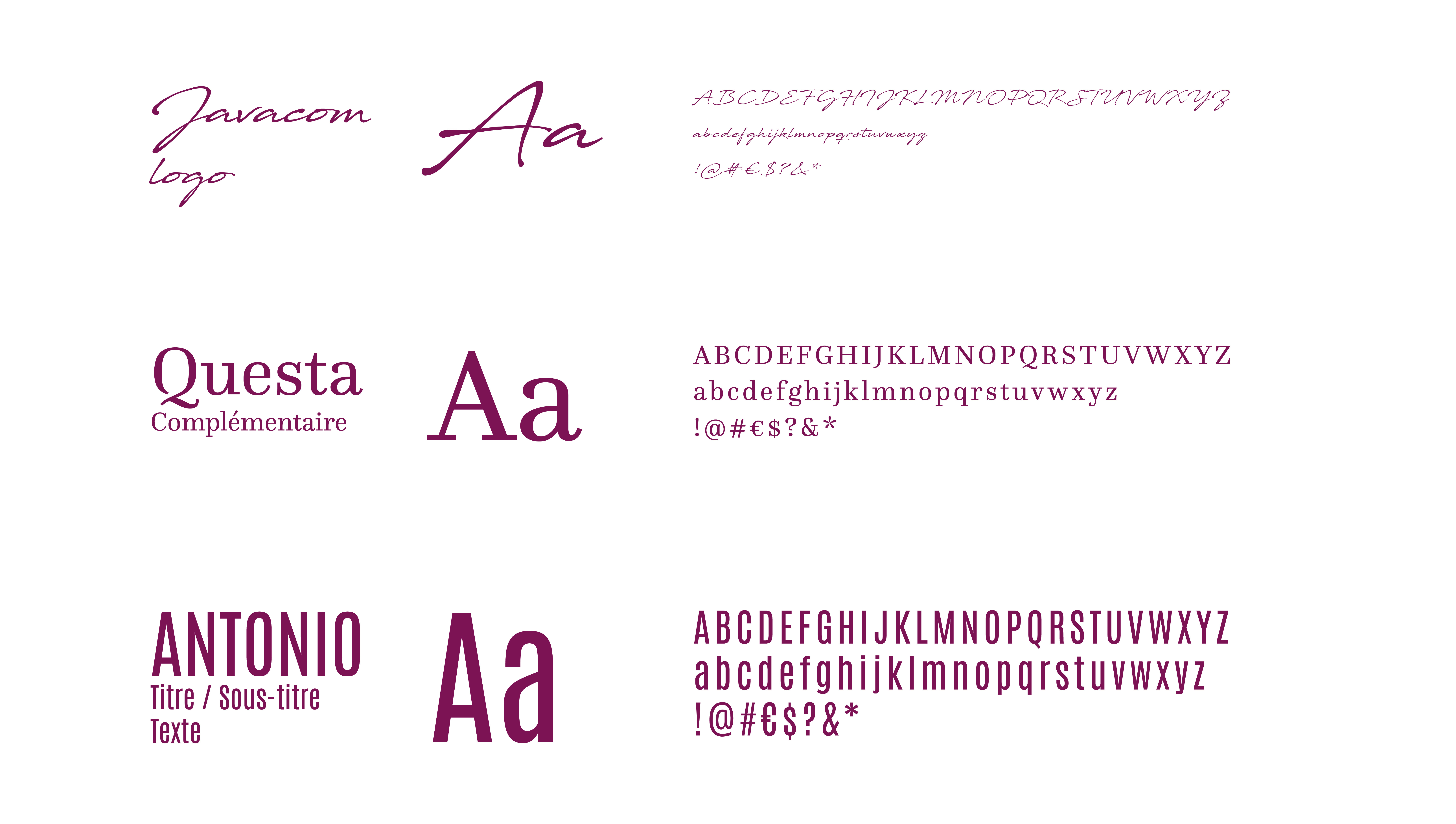 Typographie Jean-Jacques