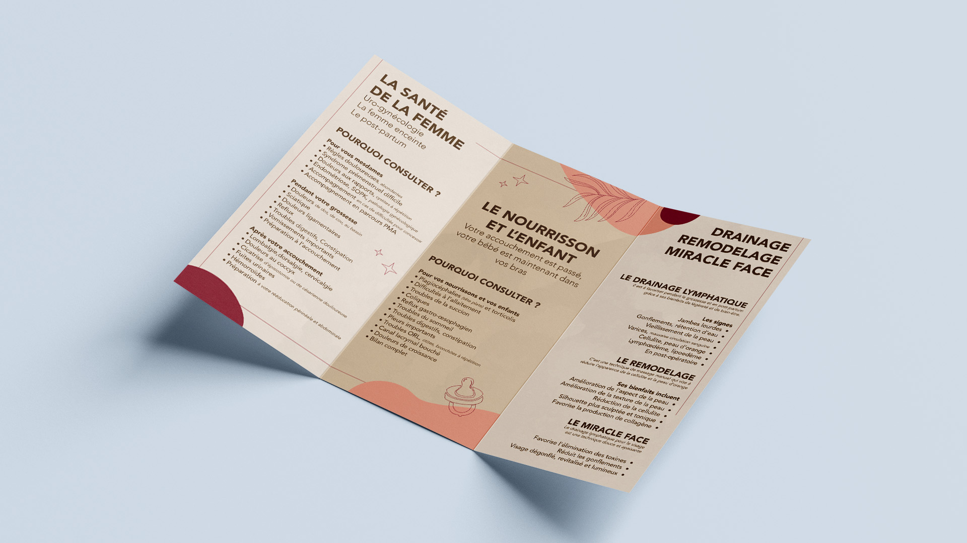 Flyer verso Léa ostéopathe